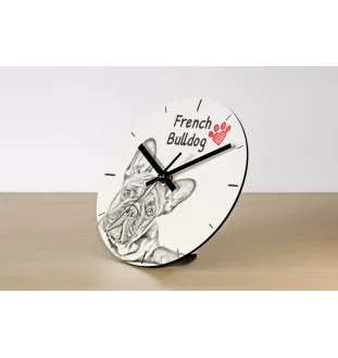 Australischer Schaferhund, Australian Shepherd - Wanduhr mit Hund, Regal Uhr mit Druck, personalisierte Hausdekoration von Art-Dog.