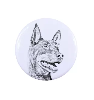 Owczarek australijski kelpie pierścionek z psem mały Art-Dog