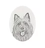 Australian Terrier - Gedenktafel mit einem Foto eines Hundes, Grabplatte mit Druck, personalisierte ovale Platte der Marke Art-Dog