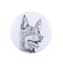 Australian Kelpie, Barb, Farmer Dog - pin with your dog, add your own photo, Art-Dog brand