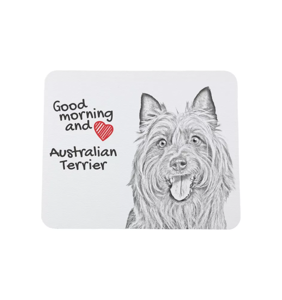 Australian Terrier - Mauspad mit Druck, personalisiertes Mauspad mit Hund, einzigartiges Gadget für Büroangestellte von Art-Dog.