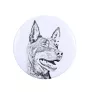 Kelpie Australien, Australian Kelpie - aimant avec un œil de chien, exceptionnellement léger, aimant puissant, produit fabriqué à la main par la marque Art-Dog