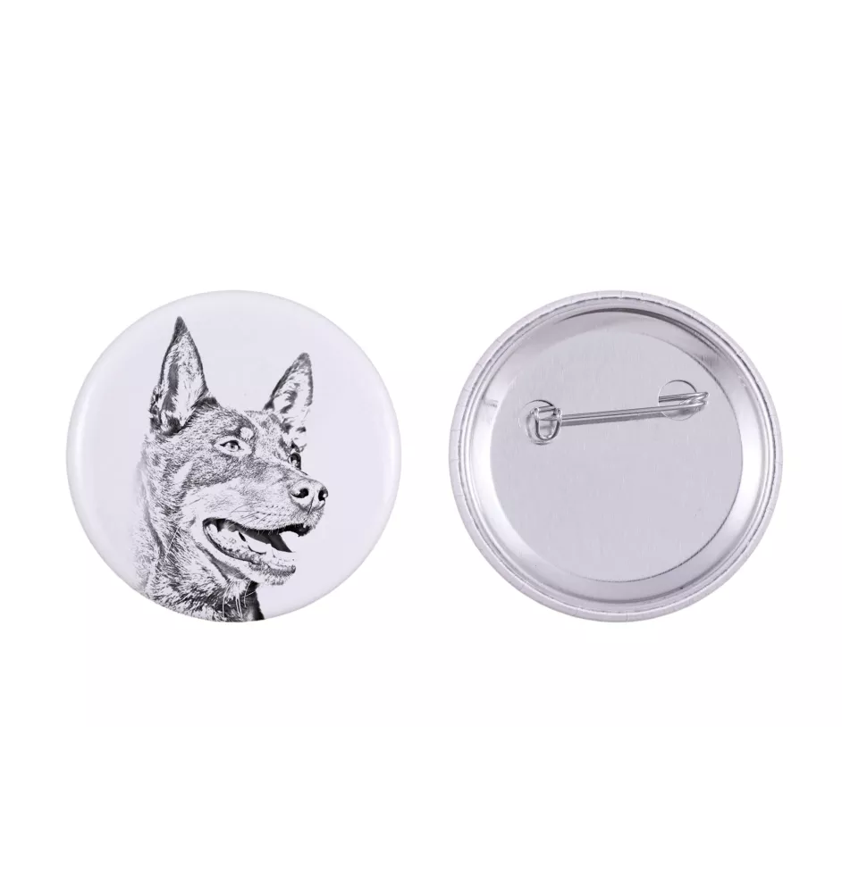 Kelpie Australien, Australian Kelpie - badge avec votre chien, ajoutez votre propre photo, marque Art-Dog