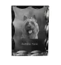 Australian Terrier, Aussie - crystal with a picture of a dog, glass statuette with a picture, unique frame with a picture from Art-Dog brand