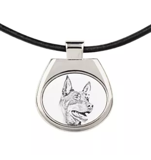 Australian Kelpie, Barb, Farmer Dog - dog necklace, personalized pendant with a photo, unique necklace for women and men by Art-Dog brand