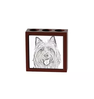Australian Terrier - Stifthalter mit Hund, Schreibtischorganizer mit Aufdruck, personalisierte Schreibtischdekoration der Marke Art-Dog