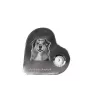 Berger Australien - horloge en cristal avec une photo de chien, horloge de table en forme de cœur, horloge debout personnalisée de la marque Art-Dog