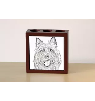 Australian Terrier - Stifthalter mit Hund, Schreibtischorganizer mit Aufdruck, personalisierte Schreibtischdekoration der Marke Art-Dog
