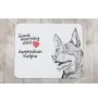 Australian Kelpie, Australischer Schäferhund, Barb - Mauspad mit Druck, personalisiertes Mauspad mit Hund, einzigartiges Gadget für Büroangestellte von Art-Dog.