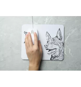 Owczarek australijski kelpie podkładka pod mysz z psem Art-Dog