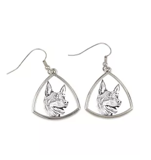 Australian Kelpie, Australischer Schäferhund, Barb - Hund Ohrringe, hängende Ohrringe mit Bild, personalisierter Schmuck mit dem Aufdruck der Marke Art-Dog