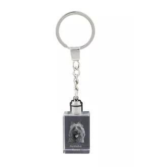Terrier australien - Porte-clés en cristal avec photo de chien, porte-clés lumineux, cadeau unique de la marque Art-Dog