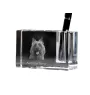 Australian Terrier - Stifthalter, Kristallorganizer mit Hundefoto, einzigartige Schreibtischdekoration der Marke Art-Dog