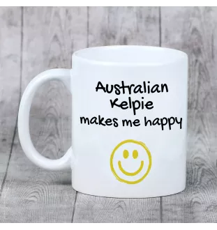 Australian Kelpie, Australischer Schäferhund, Barb - Tasse mit Hund, fröhliche Tasse für Hundeliebhaber, personalisiertes Geschenk der Marke Art-Dog