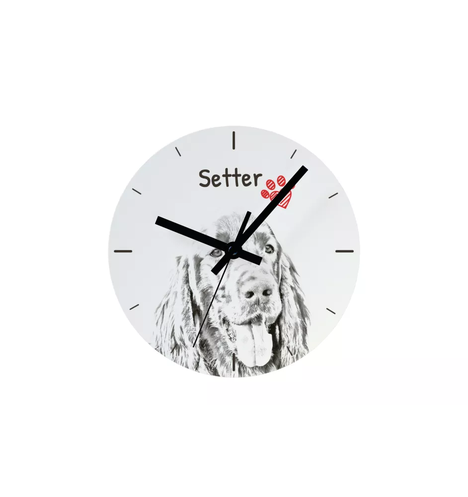 Australian Kelpie, Australischer Schäferhund, Barb - Wanduhr mit Hund, Regal Uhr mit Druck, personalisierte Hausdekoration von Art-Dog.