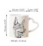 Owczarek australijski kelpie kubek z psem good morning serce Art-Dog