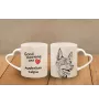Australian Kelpie, Australischer Schäferhund, Barb - Tasse mit Hund, entzückende Tasse mit herzförmigem Henkel, universelles Geschenk der Marke Art-Dog