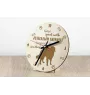 Berger Australien - horloge avec chien, horloge en bois, horloge murale pour les amoureux des chiens, horloge de bureau et étagère, Art-Dog