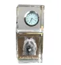 Australian Terrier, Aussie - crystal clock with a photo, a photo of a dog in crystal, personalized desk clock by Art-Dog brand