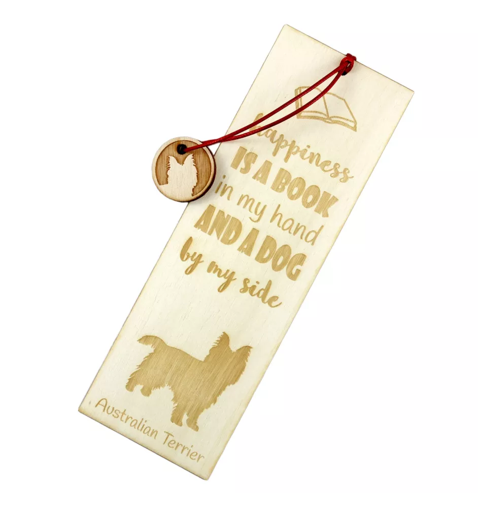 Australian Terrier - Lesezeichen mit Hund, personalisiertes Lesezeichen, Hundeaccessoire für Leser der Marke Art-Dog