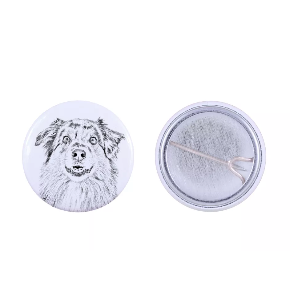 Berger Australien - badge avec votre chien, ajoutez votre propre photo, marque Art-Dog