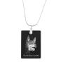 Kelpie Australien, Australian Kelpie - Pendentif en cristal avec chien, collier en argent avec photo, pendentif personnalisé par la marque Art-Dog