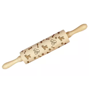 Terrier australien - rouleau à pâtisserie avec chien, décoration de biscuits avec un rouleau à motifs, cadeau pour un céramiste de la marque Art-Dog