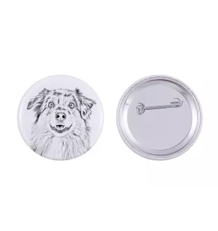 Berger Australien - badge avec votre chien, ajoutez votre propre photo, marque Art-Dog