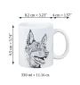 Owczarek australijski kelpie kubek z psem I love Art-Dog
