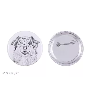 Berger Australien - badge avec votre chien, ajoutez votre propre photo, marque Art-Dog