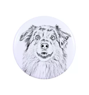 Berger Australien - badge avec votre chien, ajoutez votre propre photo, marque Art-Dog