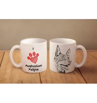 Australian Kelpie, Barb, Farmer Dog - cup with a dog, cute cup with graphics, a gift with your photo from the Art-Dog brand