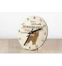 Australian Terrier, Aussie - clock with a dog, wooden clock, wall clock for dog lovers, clock for desk and shelf, Art-Dog