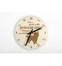 Australian Terrier, Aussie - clock with a dog, wooden clock, wall clock for dog lovers, clock for desk and shelf, Art-Dog