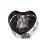 Australischer Schaferhund, Australian Shepherd - Hundebild im Kristall, Kristallherz, einzigartiger Bilderrahmen der Marke Art-Dog