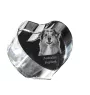 Australischer Schaferhund, Australian Shepherd - Hundebild im Kristall, Kristallherz, einzigartiger Bilderrahmen der Marke Art-Dog
