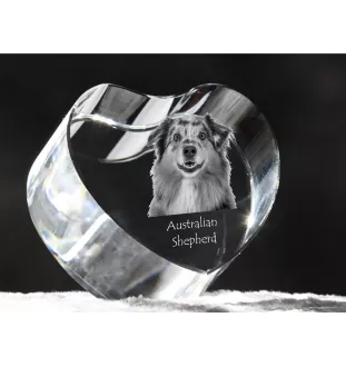 Owczarek australijski serce kryształowe z psem Art-Dog