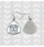 Berger Australien - boucles d'oreilles avec chien, boucles d'oreilles pendantes avec photo, bijoux personnalisés avec impression de la marque Art-Dog