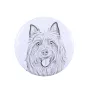 Australian Terrier, Aussie - pin with your dog, add your own photo, Art-Dog brand