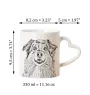 Australischer Schaferhund, Australian Shepherd - Tasse mit Hund, entzückende Tasse mit herzförmigem Henkel, universelles Geschenk der Marke Art-Dog