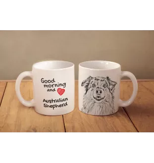 Australischer Schaferhund, Australian Shepherd - Tasse mit Hund, Tasse mit Bild, personalisiertes Geschenk der Marke Art-Dog