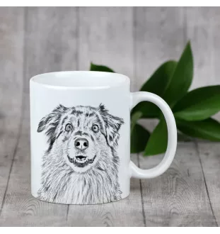 Australischer Schaferhund, Australian Shepherd - Tasse mit Hund, Tasse mit Bild, personalisiertes Geschenk der Marke Art-Dog