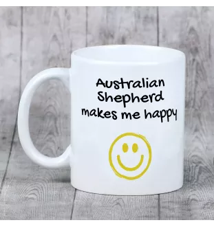 Berger Australien - tasse avec chien, une tasse joyeuse pour les amoureux des chiens, un cadeau personnalisé de la marque Art-Dog