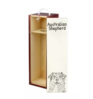 Owczarek australijski pudełko na wino z psem Art-Dog