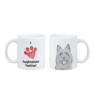Terrier australien - tasse avec chien, une tasse adorable avec une illustration, un cadeau avec votre photo de la marque Art-Dog