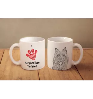 Australian Terrier, Aussie - cup with a dog, cute cup with graphics, a gift with your photo from the Art-Dog brand