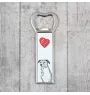 Austrian Pinscher, Österreichischer Pinscher - bottle opener with a dog, personalized fridge opener, unique gift for a man by Art-Dog brand