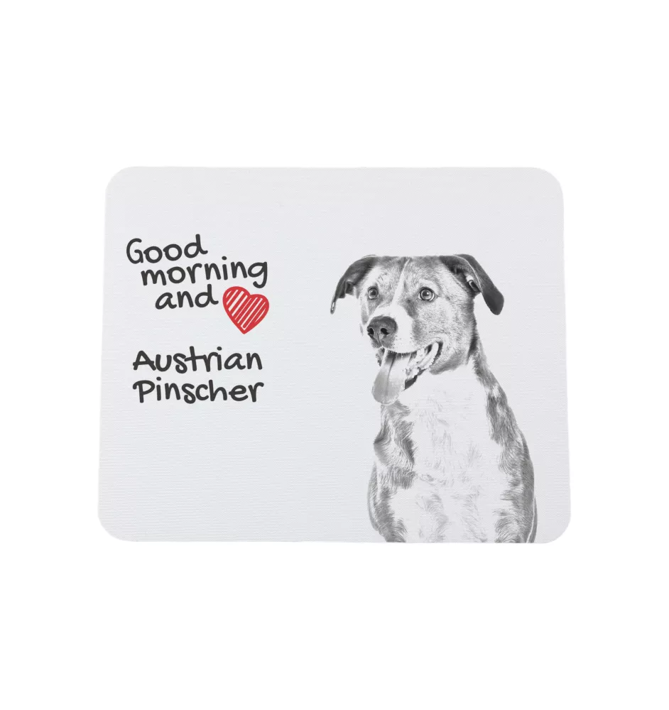 Österreichischer Pinscher - Mauspad mit Druck, personalisiertes Mauspad mit Hund, einzigartiges Gadget für Büroangestellte von Art-Dog.
