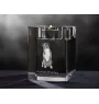 Austrian Pinscher, Österreichischer Pinscher - Candle holder with dog photo, crystal tealight holder, personalised gift by Art-Dog brand