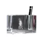Pinscher autrichien - Porte-stylos, organiseur en cristal avec photo de chien, décoration de bureau unique par la marque Art-Dog